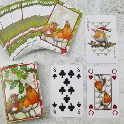 Emma Ball Christmas Robins Playing Cards- Puzzles|Children