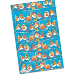 Emma Ball Christmas Robins Tea Towel- Christmas|Tea