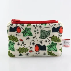 Poppy Treffry Christmas Small Flat Coin Purse- Storage|Seasonal Decor
