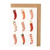Laura Stoddart Christmas Stockings Greetings Card- Christmas Cards|Greeting Cards