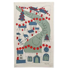 Poppy Treffry Christmas Time Tea Towel- Tea|Tea Towels