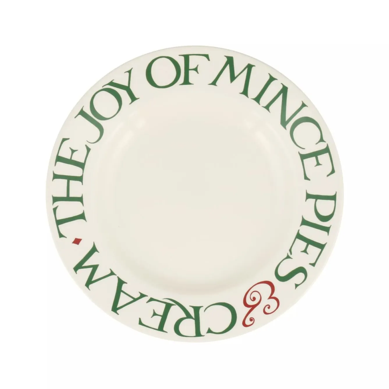 Emma Bridgewater Christmas Toast Joy of Mince Pies 8 1/2 inch plate- Plates