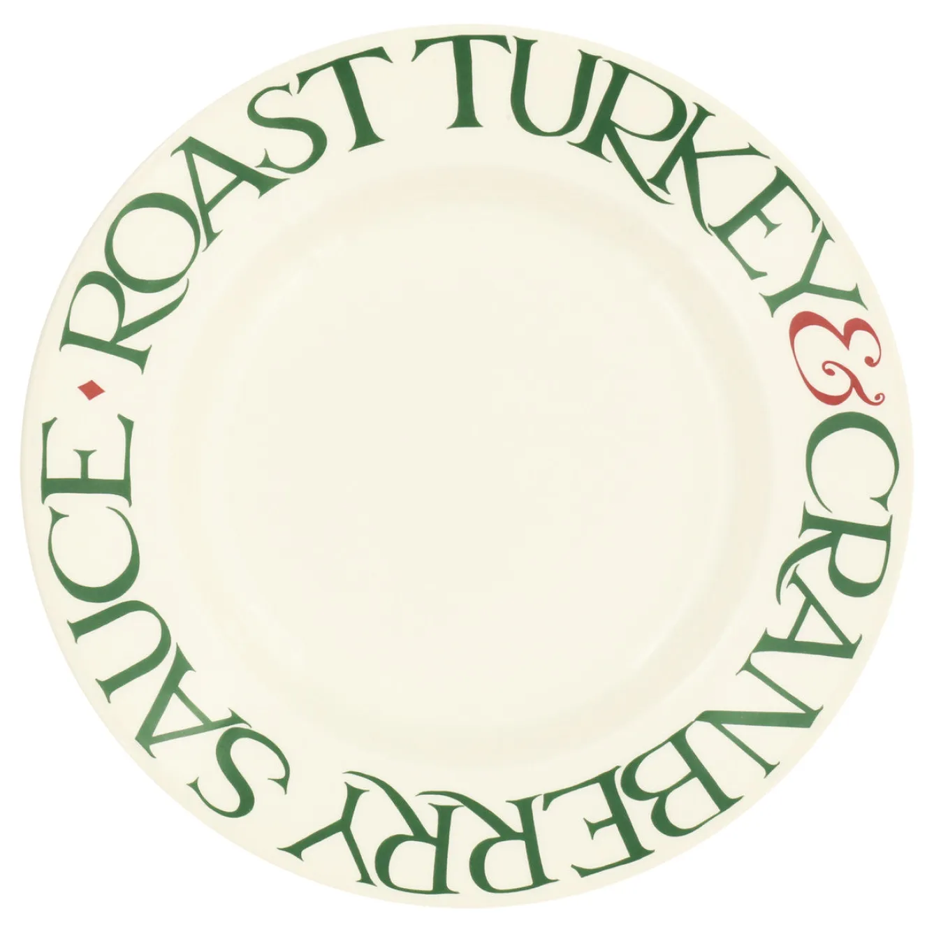 Emma Bridgewater Christmas Toast Roast Turkey 10 1/2 inch Plate- Plates