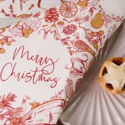 Victoria Eggs Christmas Wreath Napkins - Set of 4- Napkins|Napkins