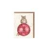 Wrendale Designs 'Christmouse' Mouse Bauble Gift Enclosure Card- Christmas Decorations|Christmas