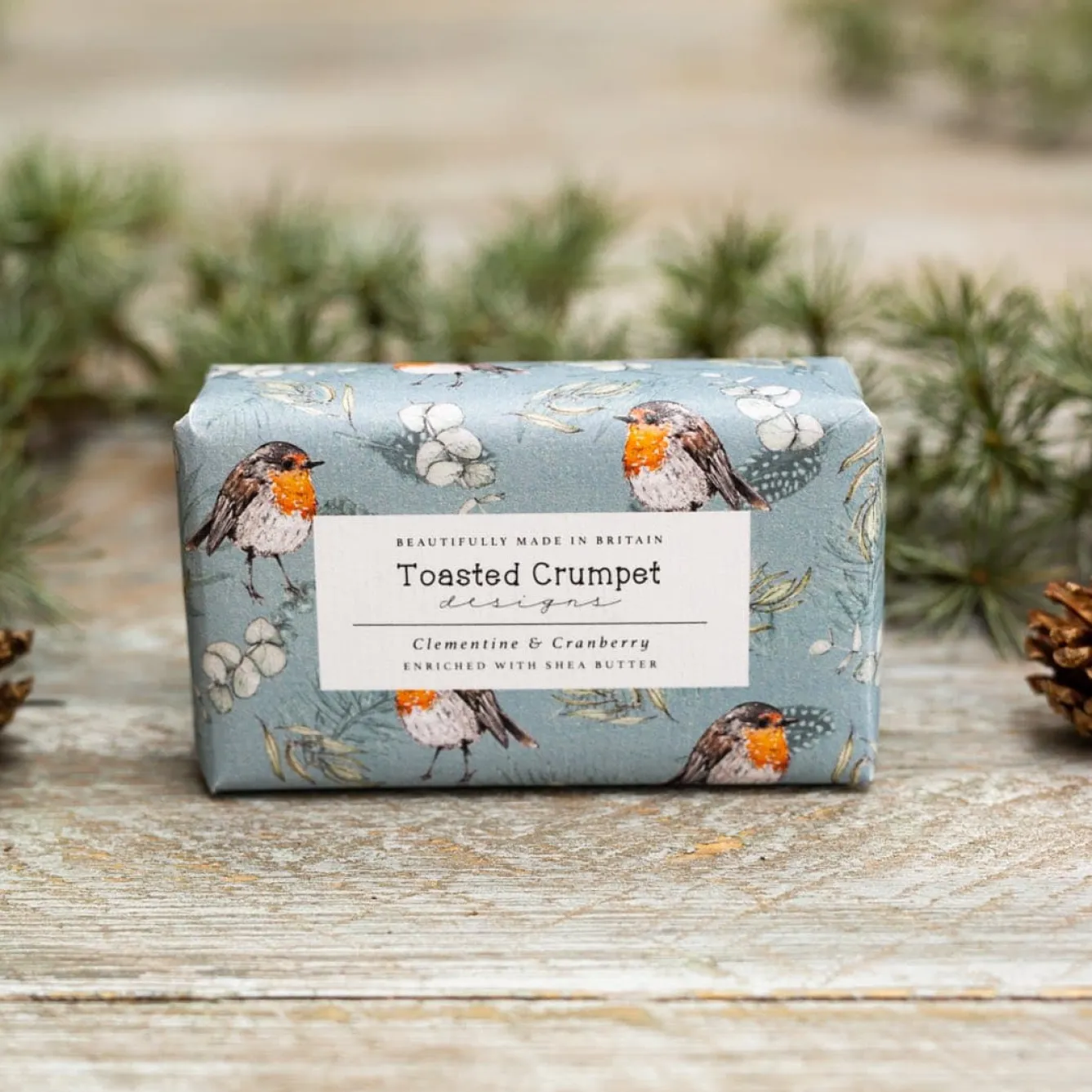 Toasted Crumpet Clementine & Cranberry Soap Bar 190g- Christmas|Soaps & Lotions