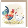 Paper Shed Design Cock and Hen Greetings Card- Greeting Cards