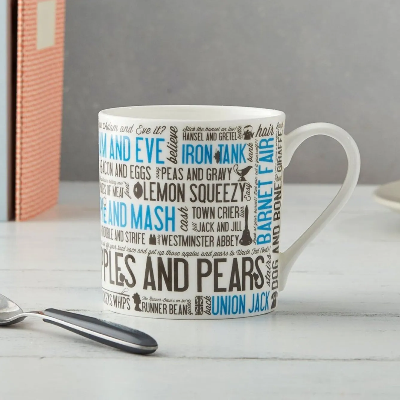 Victoria Eggs Cockney Rhyming Slang Mug- Whimsical