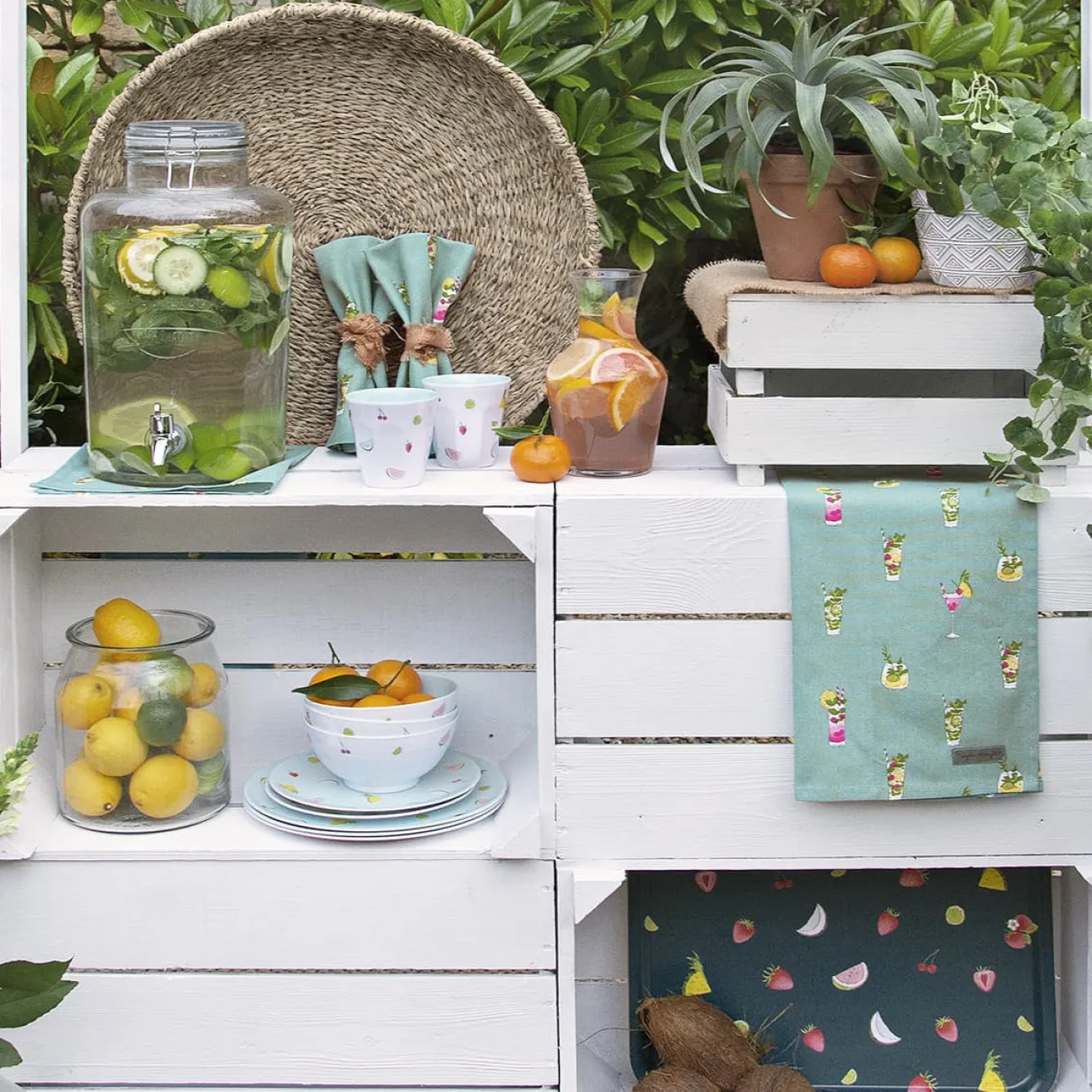 Sophie Allport Cocktails Melamine Bowl- Picnic|Melamine