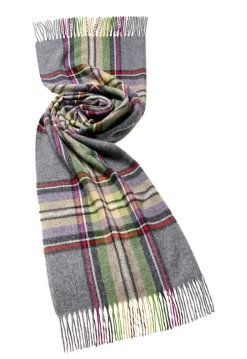 Bronte Moon Collection B York Gray Merino Lambswool Wrap- Umbrellas