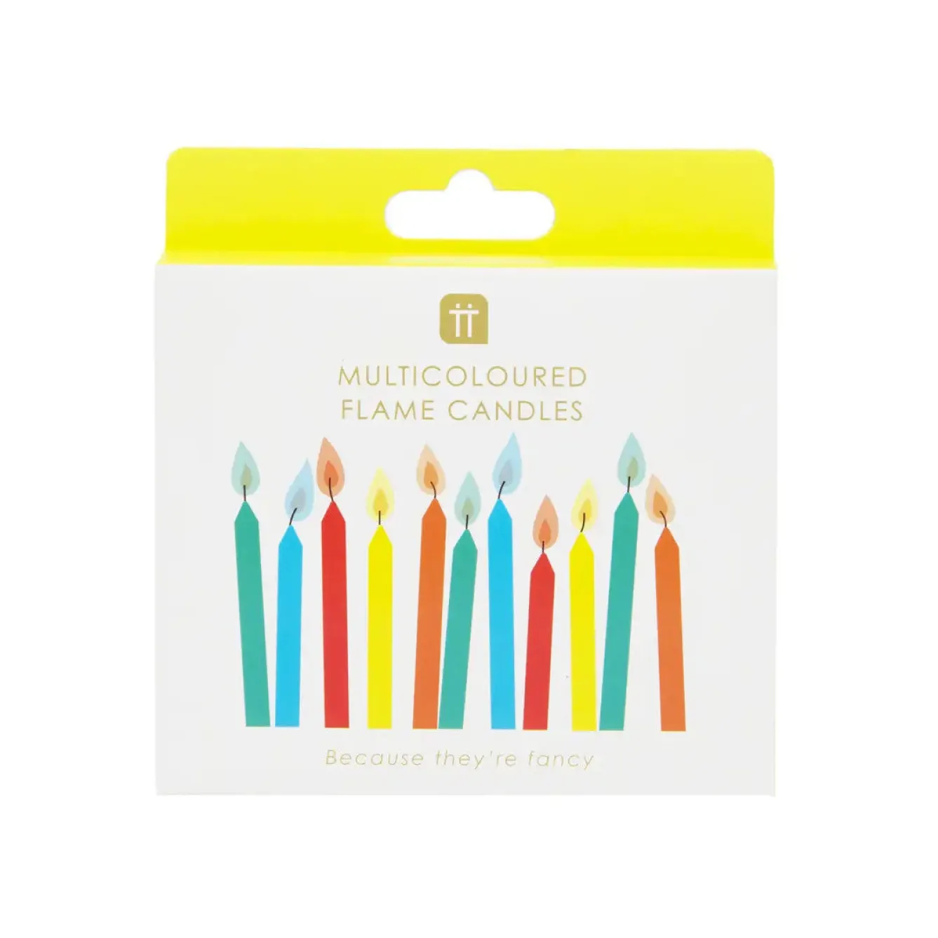 Talking Tables Colored Flame Birthday Candles - 12 pack- Greeting Cards