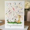 Ellie Hooi Illustration Congratulations Bunnies Greeting Card- Greeting Cards