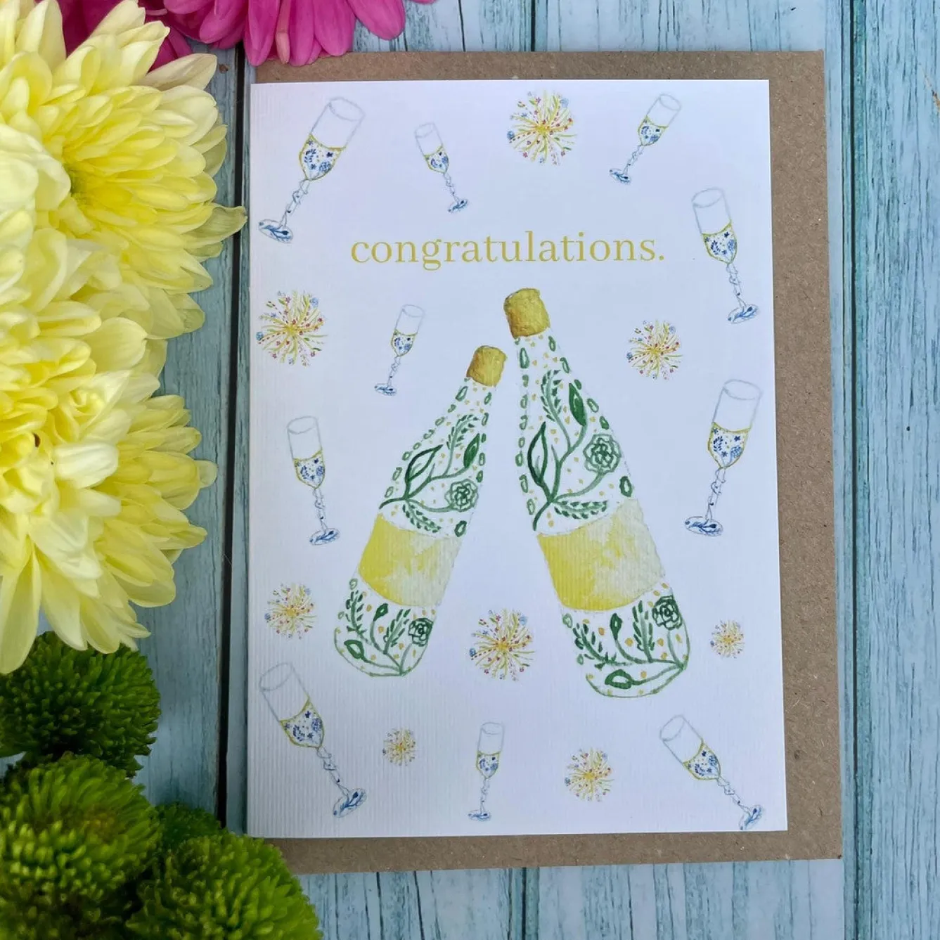 Jen Winnett Congratulations Eco-Card- Greeting Cards