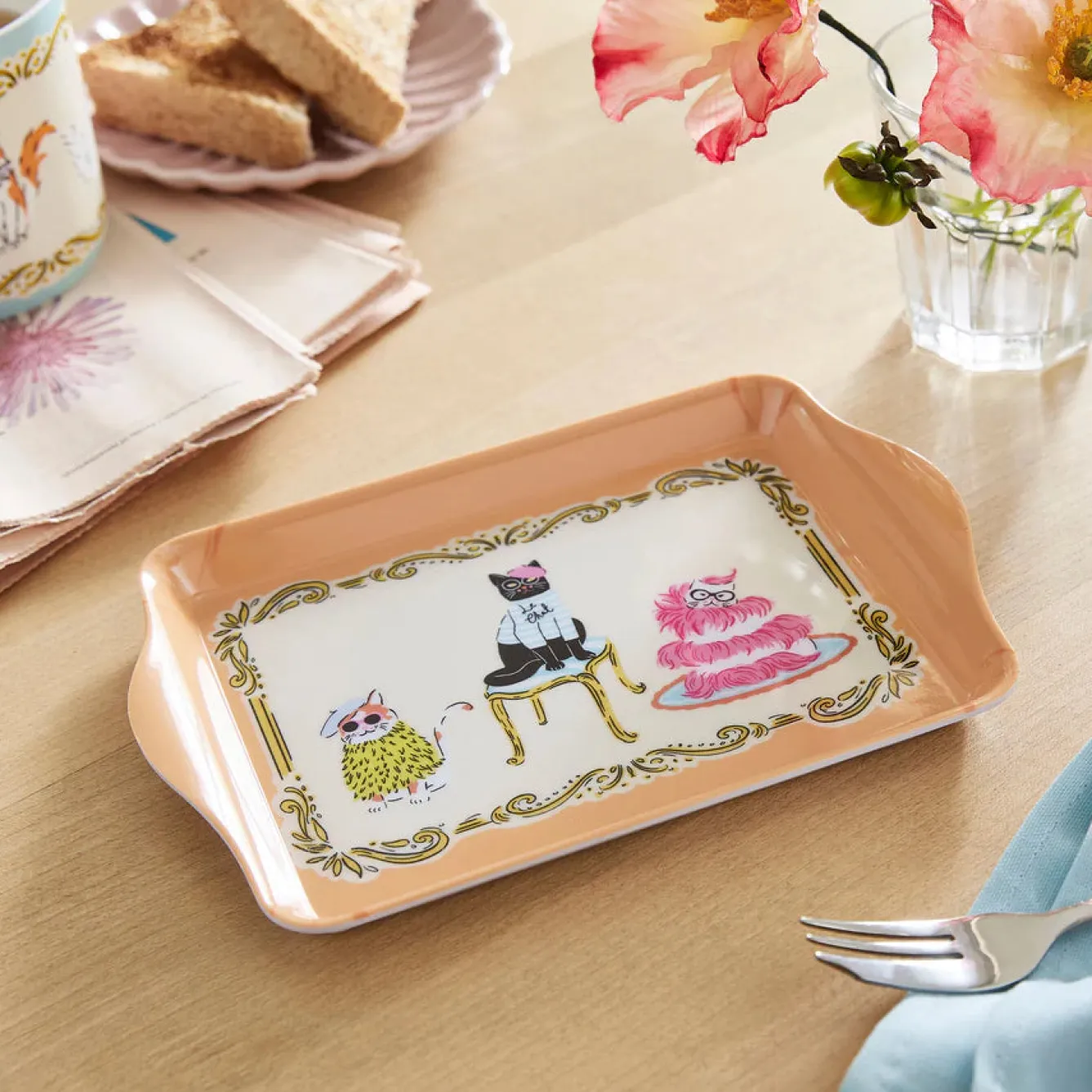 Ulster Weavers Cool Cats Small Scatter Tray- Trays|Melamine