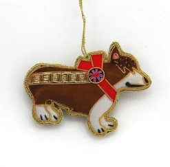 Tinker Tailor Corgi Decoration by London- Christmas Decorations|Seasonal Decor