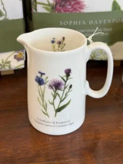 Sophia Davenport Cornflower and Knapweed Half Pint Jug- Jugs