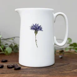 Toasted Crumpet Cornflower Bone China Half Pint Jug- Jugs