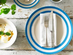 Cornishware 11.5 in Dinner Plate- Plates