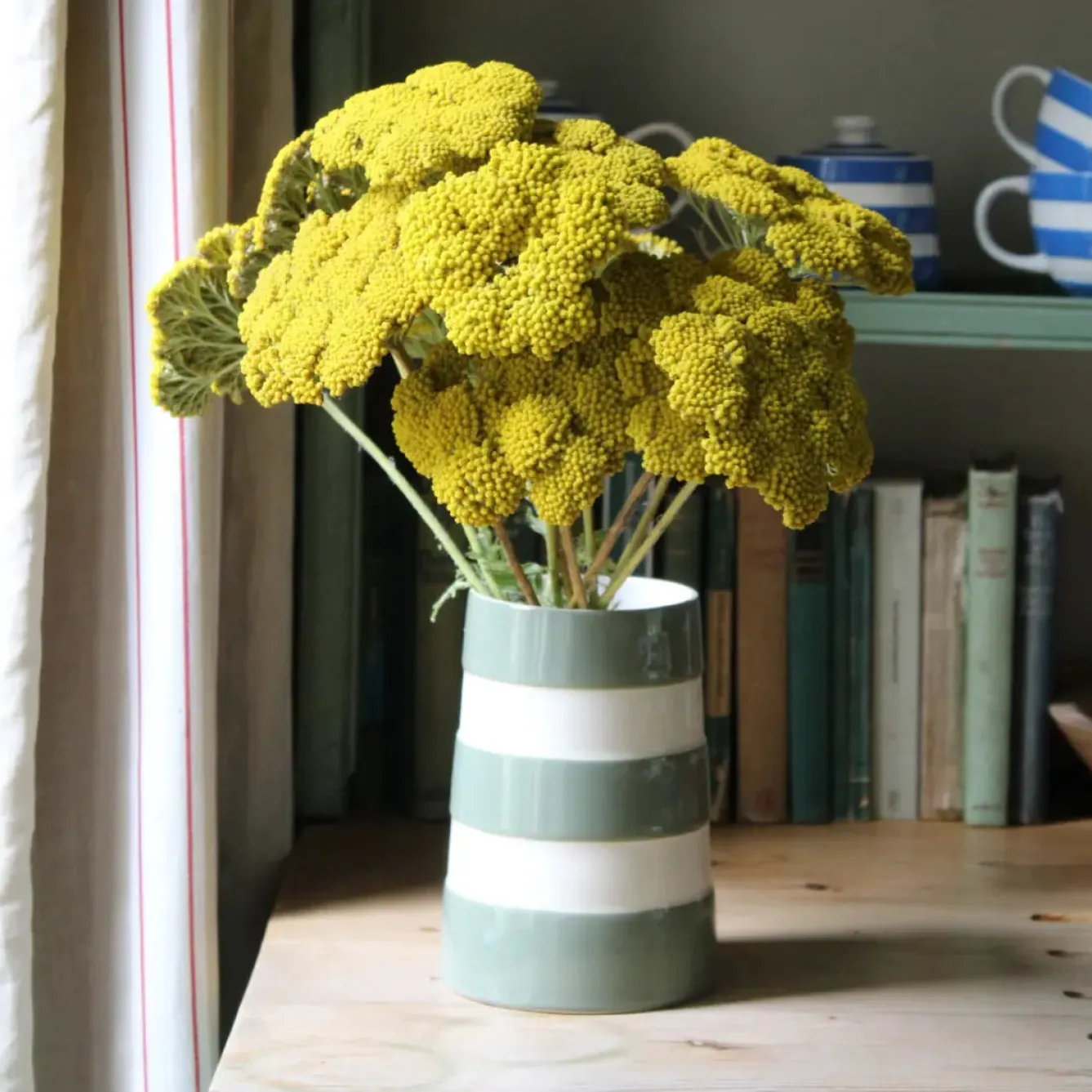 Cornishware Lighthouse Medium Willow Green Vase- Kitchenware