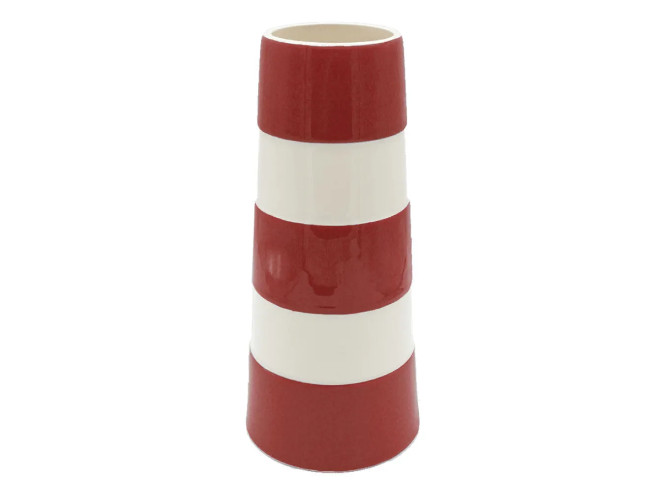Cornishware Tall Lighthouse Red Vase- Vases|Kitchenware