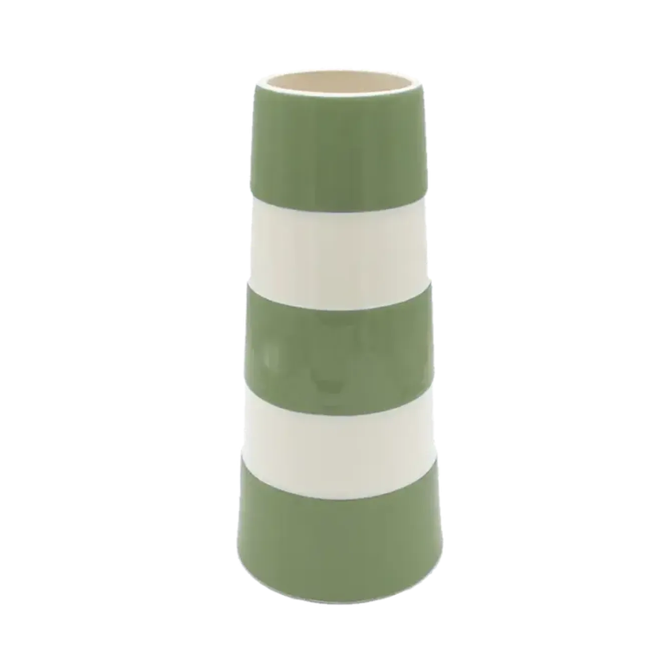 Cornishware Tall Lighthouse Willow Green Vase- Kitchenware