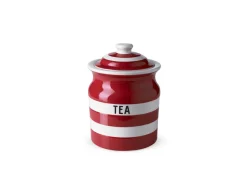Cornishware Tea Storage Jar 84cl-- Red- Storage|Storage Jars