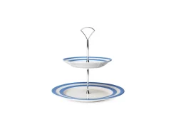 Cornishware Two-Tier Cake Stand- Serving Plates & Boards|Plates