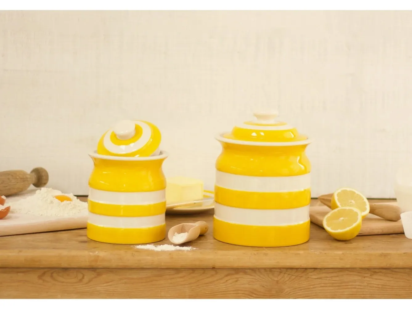 Cornishware Yellow Large Storage Jar 168cl- Storage|Storage Jars