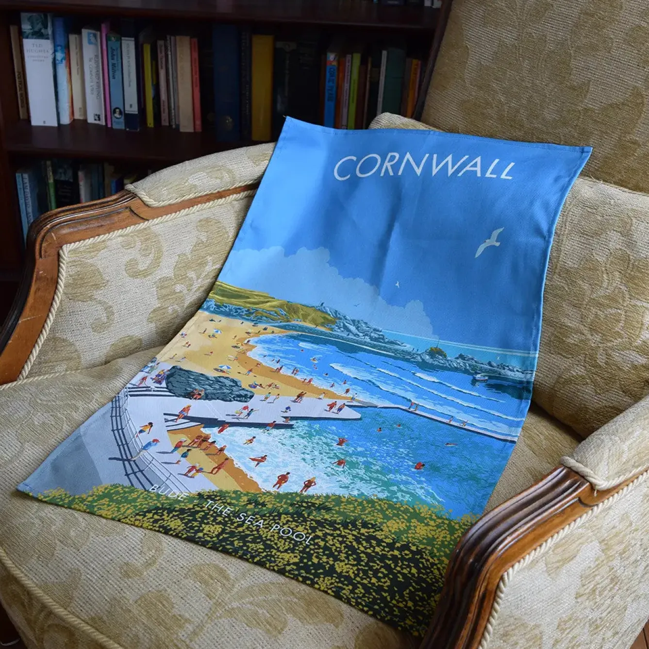 Town Towels Cornwall - Bude Sea Pool Tea Towel- Tea|Tea Towels