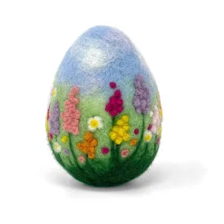 The Crafty Kit Co. Cottage Garden Egg Needle Felting Kit- Easter|Crafts