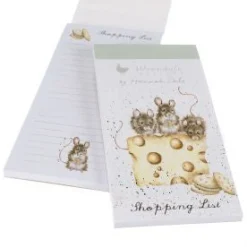 Wrendale Designs 'Crackers about Cheese' Shopping List Pad- Stationery