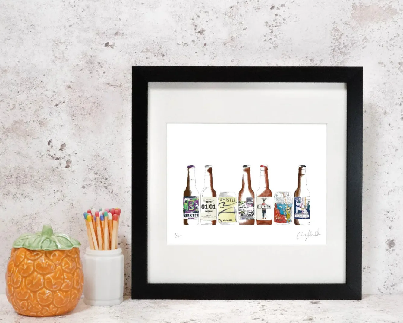 Corinne Alexander Craft Beer Print by- Art