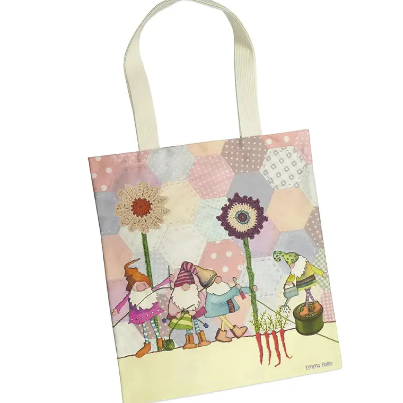 Emma Ball Crafting Gnomes Canvas Tote Bag- Crafts|Bags