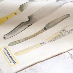 Corinne Alexander Cutlery Draw Tea Towel by- Tea|Tea Towels
