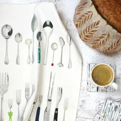 Corinne Alexander Cutlery Draw Tea Towel by- Tea|Tea Towels