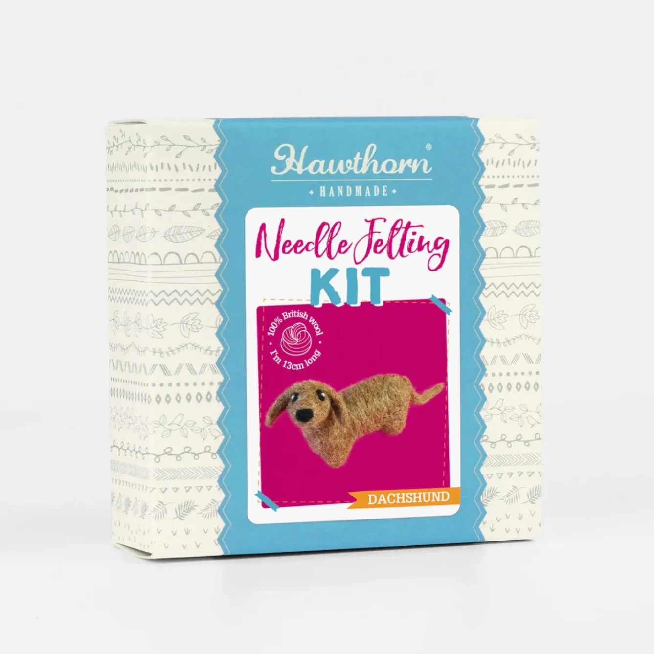 Hawthorn Handmade Dachshund Mini Felting Kit- Crafts|Children