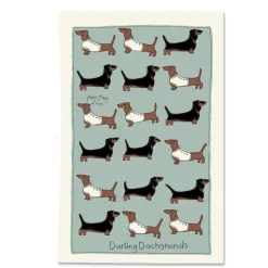 Poppy Treffry Dachshunds Tea Towel- Tea|Tea Towels