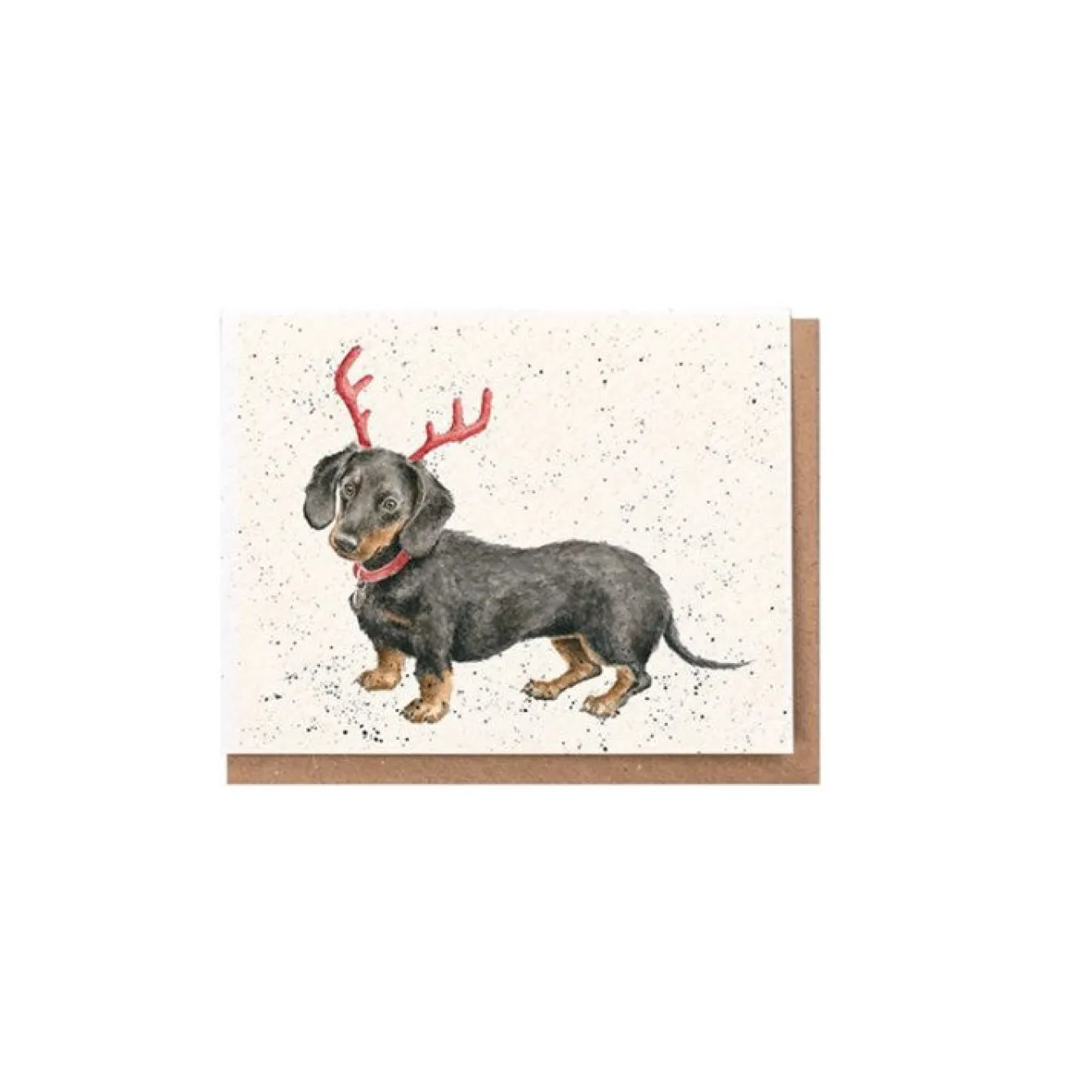 Wrendale Designs Dachshund Through the Snow Enclosure Card- Christmas Cards