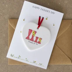 This Is Nessie Daddy & Me Superhero Keepsake Father's Day Card- Father's Day|Christmas Decorations