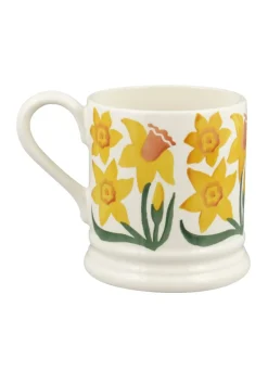Emma Bridgewater Daffodil Hand-Stamped 1/2 Pint Mug- Flowers & Garden