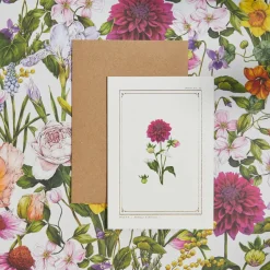 Catherine Lewis Dahlia - 'Botanical Archive: Everyday Edition' - card- Greeting Cards