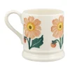 Emma Bridgewater Dahlia Hand-Stamped 1/2 Pint Mug- Flowers & Garden