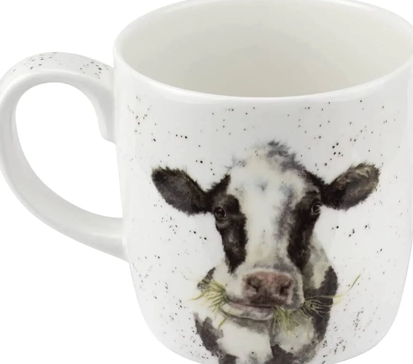 Wrendale Designs 'Daisy Chain' Cow Bone China Mug (14oz)- Flowers & Garden|Animals