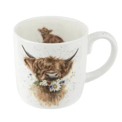 Wrendale Designs 'Daisy Coo' Cow Bone China Mug (14oz)- Animals|Animals