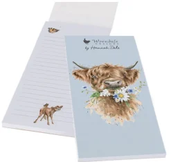Wrendale Designs 'Daisy Coo' Highland Cow Shopping List Pad- Stationery