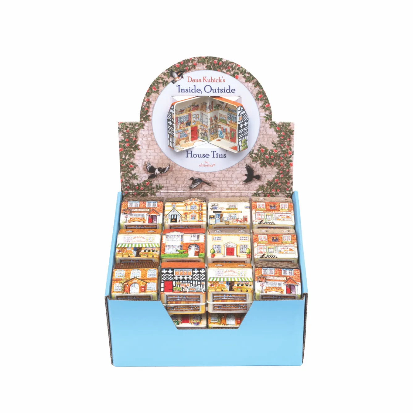 Elite Tins Dana Kubick Mini House Tins- Children|Children