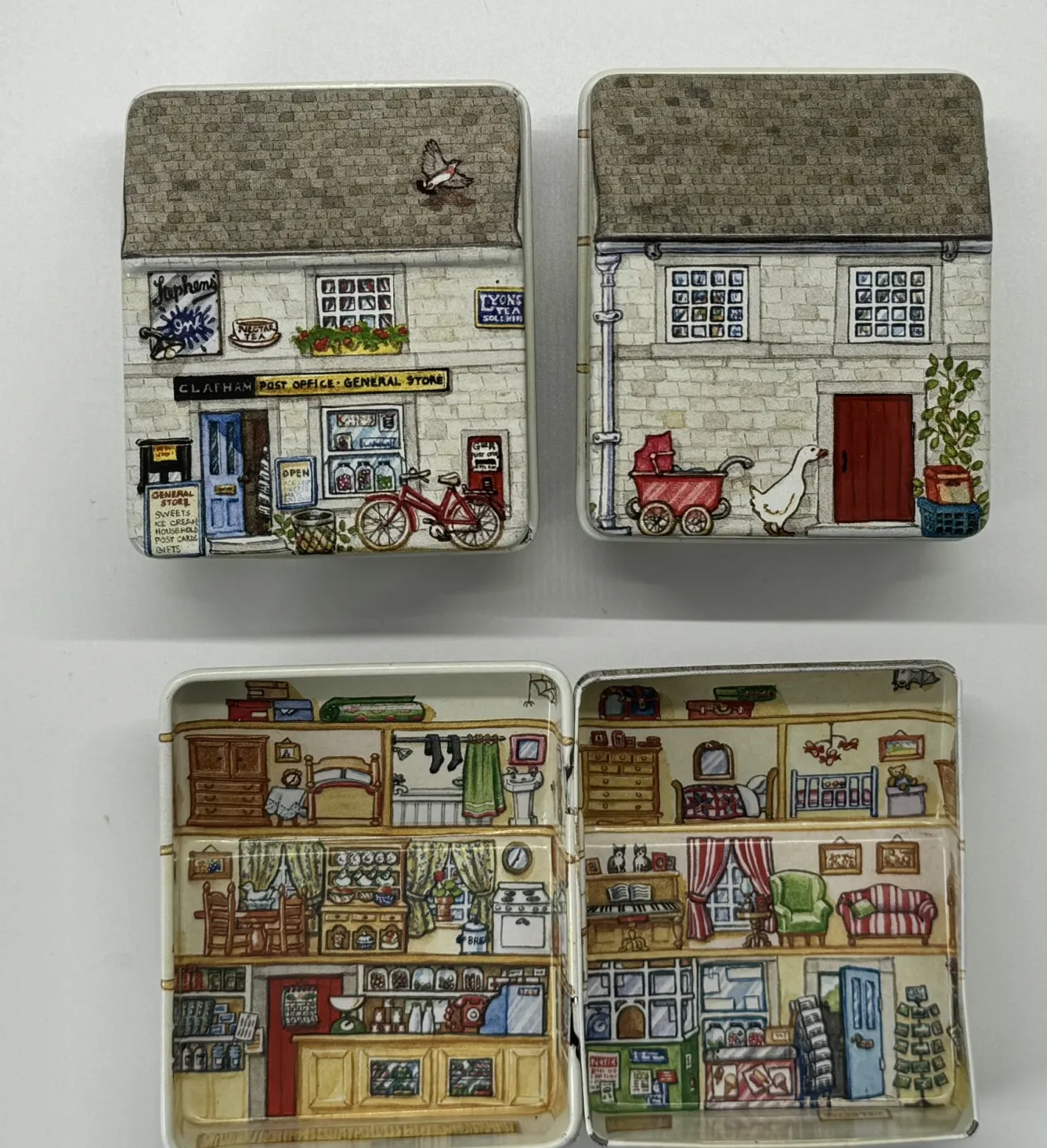 Elite Tins Dana Kubick Mini House Tins- Children|Children