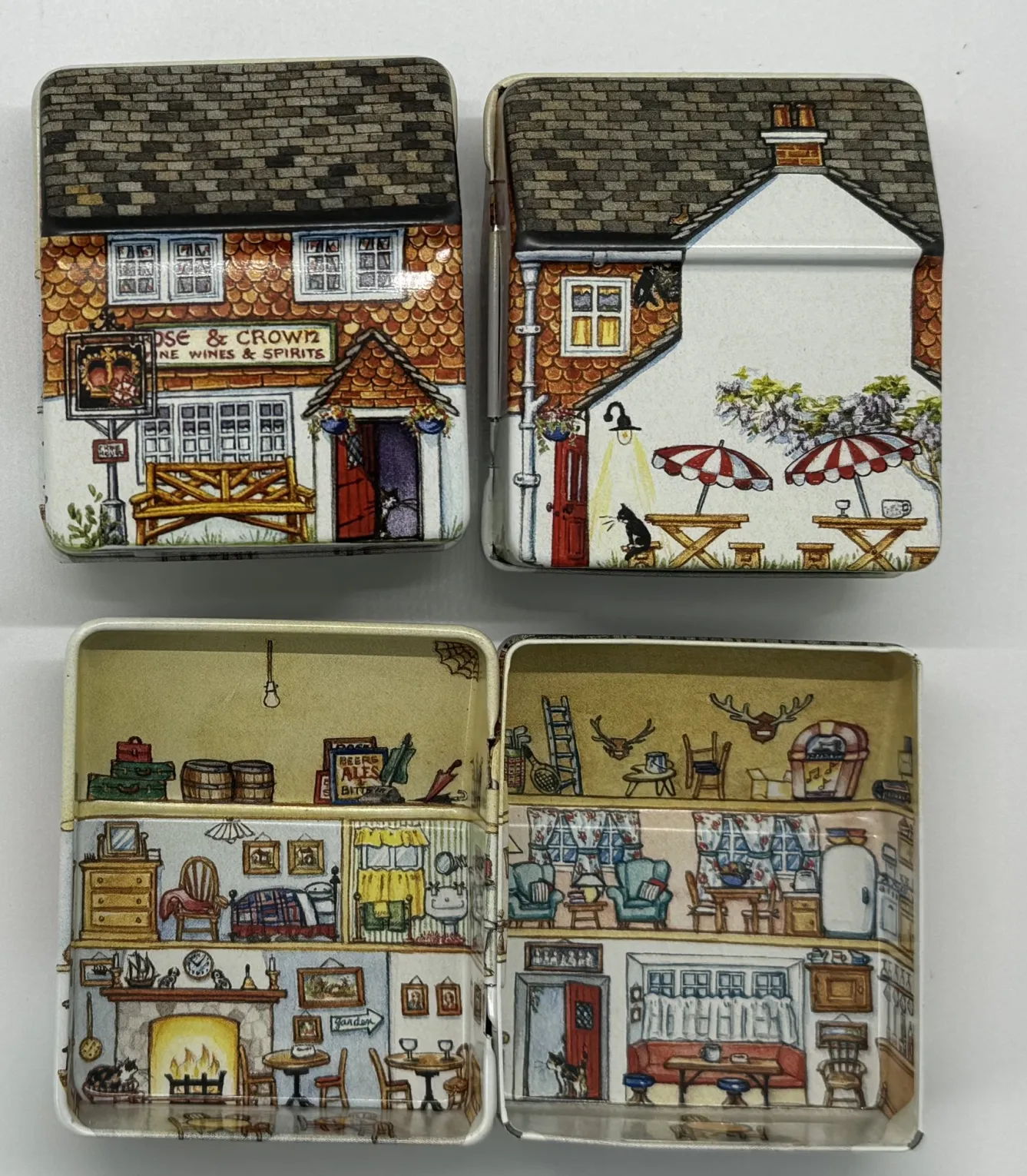 Elite Tins Dana Kubick Mini House Tins- Children|Children