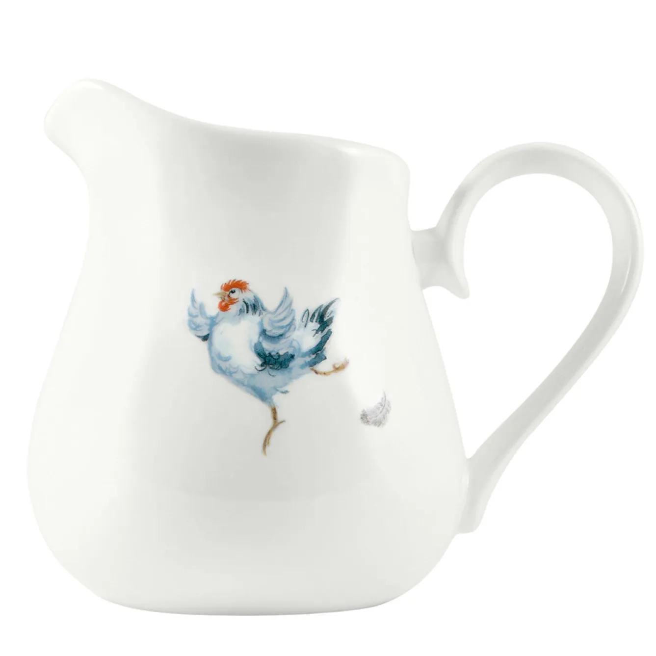 Jane Abbott Designs Dancing Hen Bone China Fat Jug - Large- Tea|Jugs