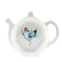 Jane Abbott Designs Dancing Hen Bone China Tea Bag Tidy- Tea|Tea